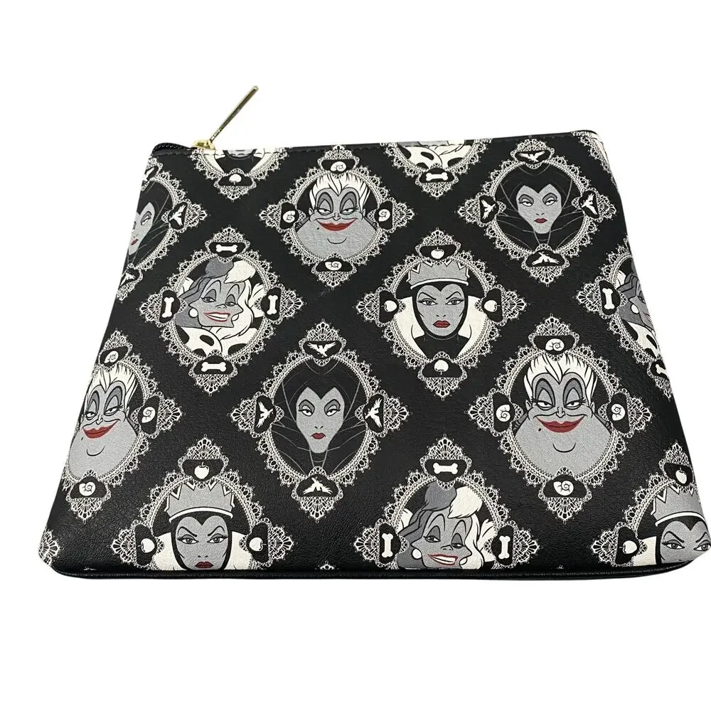 Loungefly Disney Villains Evil Queens Crossbody Purse Bag Wallet Clear PVC - Picture 7 of 8